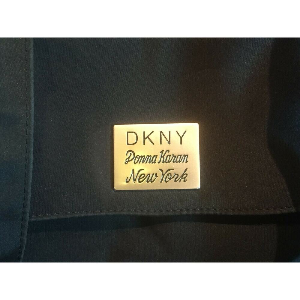 DKNY Donna Karan New York Basic Black Tote Purse Handbag Large Compartment Bag - Picture 5 of 13